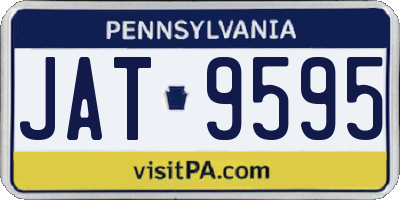 PA license plate JAT9595