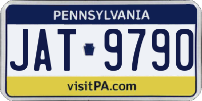 PA license plate JAT9790