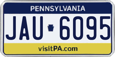 PA license plate JAU6095