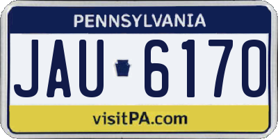 PA license plate JAU6170