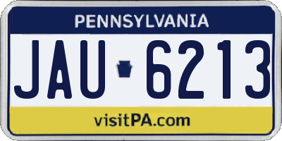 PA license plate JAU6213