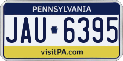 PA license plate JAU6395