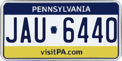 PA license plate JAU6440