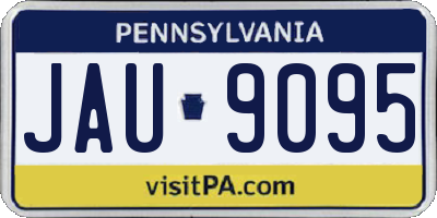 PA license plate JAU9095