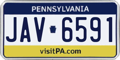 PA license plate JAV6591