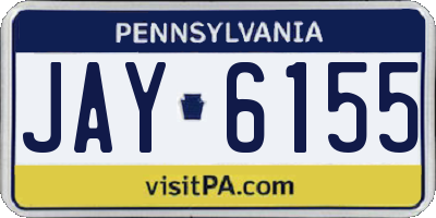 PA license plate JAY6155