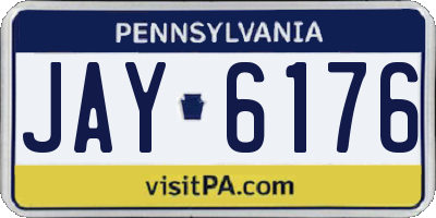 PA license plate JAY6176