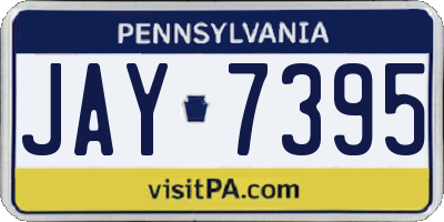 PA license plate JAY7395