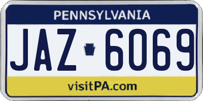 PA license plate JAZ6069