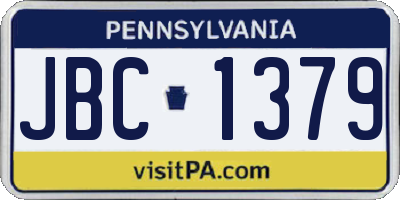 PA license plate JBC1379