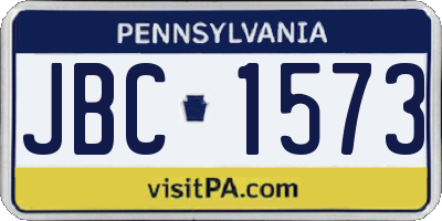 PA license plate JBC1573
