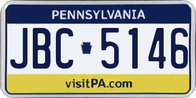 PA license plate JBC5146