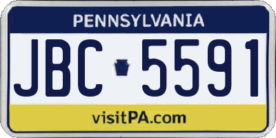 PA license plate JBC5591