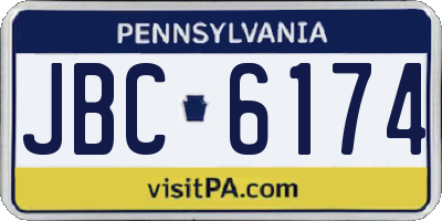PA license plate JBC6174