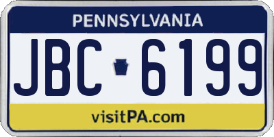 PA license plate JBC6199