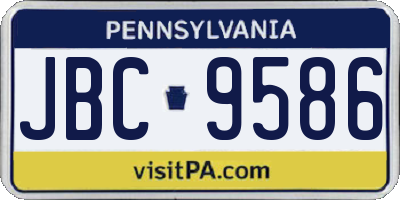 PA license plate JBC9586