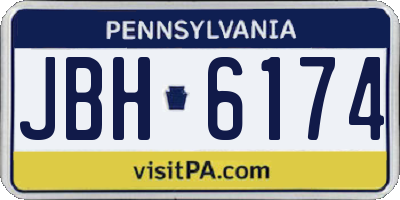 PA license plate JBH6174