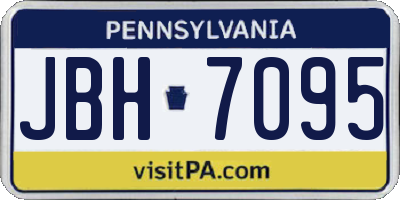 PA license plate JBH7095