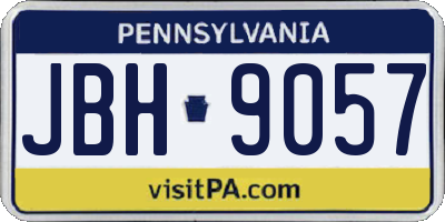 PA license plate JBH9057