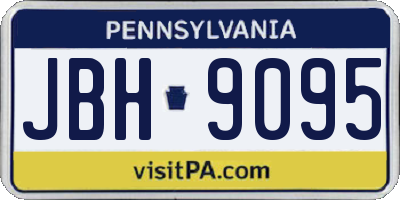 PA license plate JBH9095