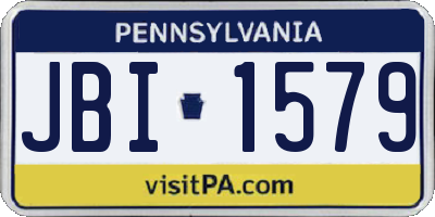 PA license plate JBI1579