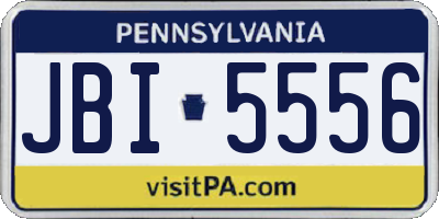 PA license plate JBI5556