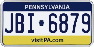 PA license plate JBI6879