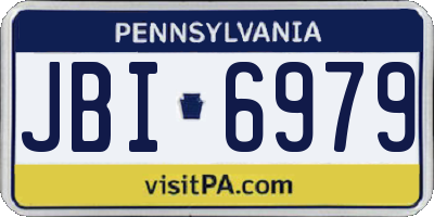 PA license plate JBI6979