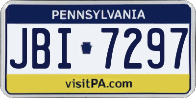 PA license plate JBI7297