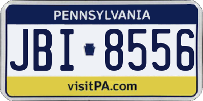 PA license plate JBI8556