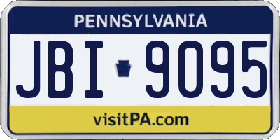 PA license plate JBI9095