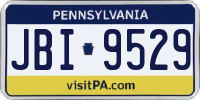 PA license plate JBI9529