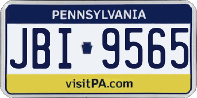 PA license plate JBI9565