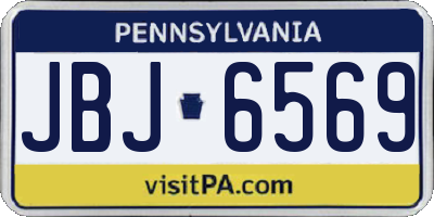 PA license plate JBJ6569