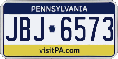 PA license plate JBJ6573