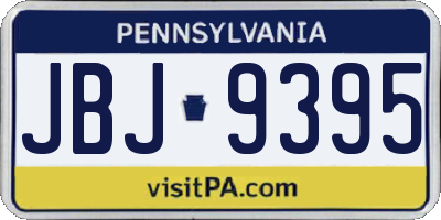 PA license plate JBJ9395