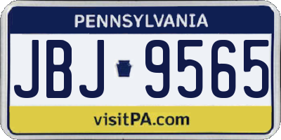 PA license plate JBJ9565