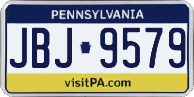 PA license plate JBJ9579