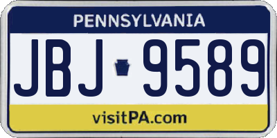 PA license plate JBJ9589