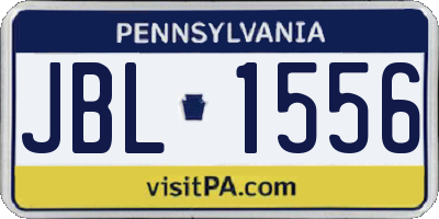 PA license plate JBL1556