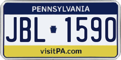 PA license plate JBL1590