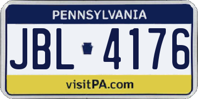 PA license plate JBL4176