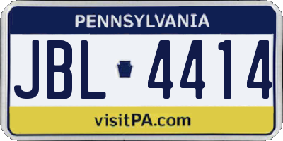 PA license plate JBL4414