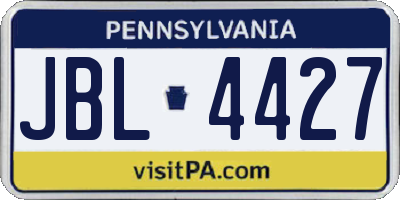 PA license plate JBL4427