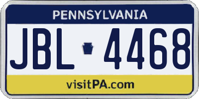 PA license plate JBL4468