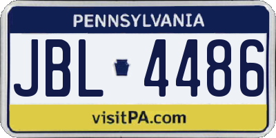 PA license plate JBL4486