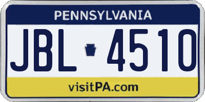 PA license plate JBL4510