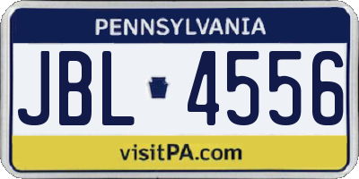 PA license plate JBL4556