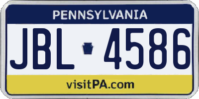 PA license plate JBL4586