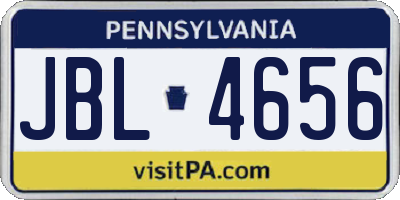 PA license plate JBL4656